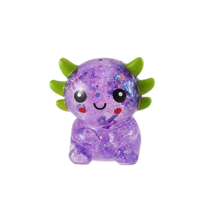 Sequin Axolotl Slow Rebound Stress Relief Toy