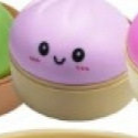 Stress-relief toy in the shape of a steamed bun