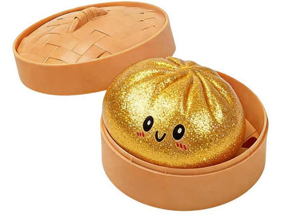 Stress-relief toy in the shape of a steamed bun